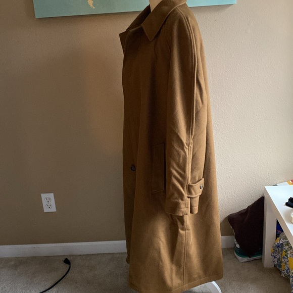 Men’s Nautica 46R long camel wool pea coat - Picture 9 of 14